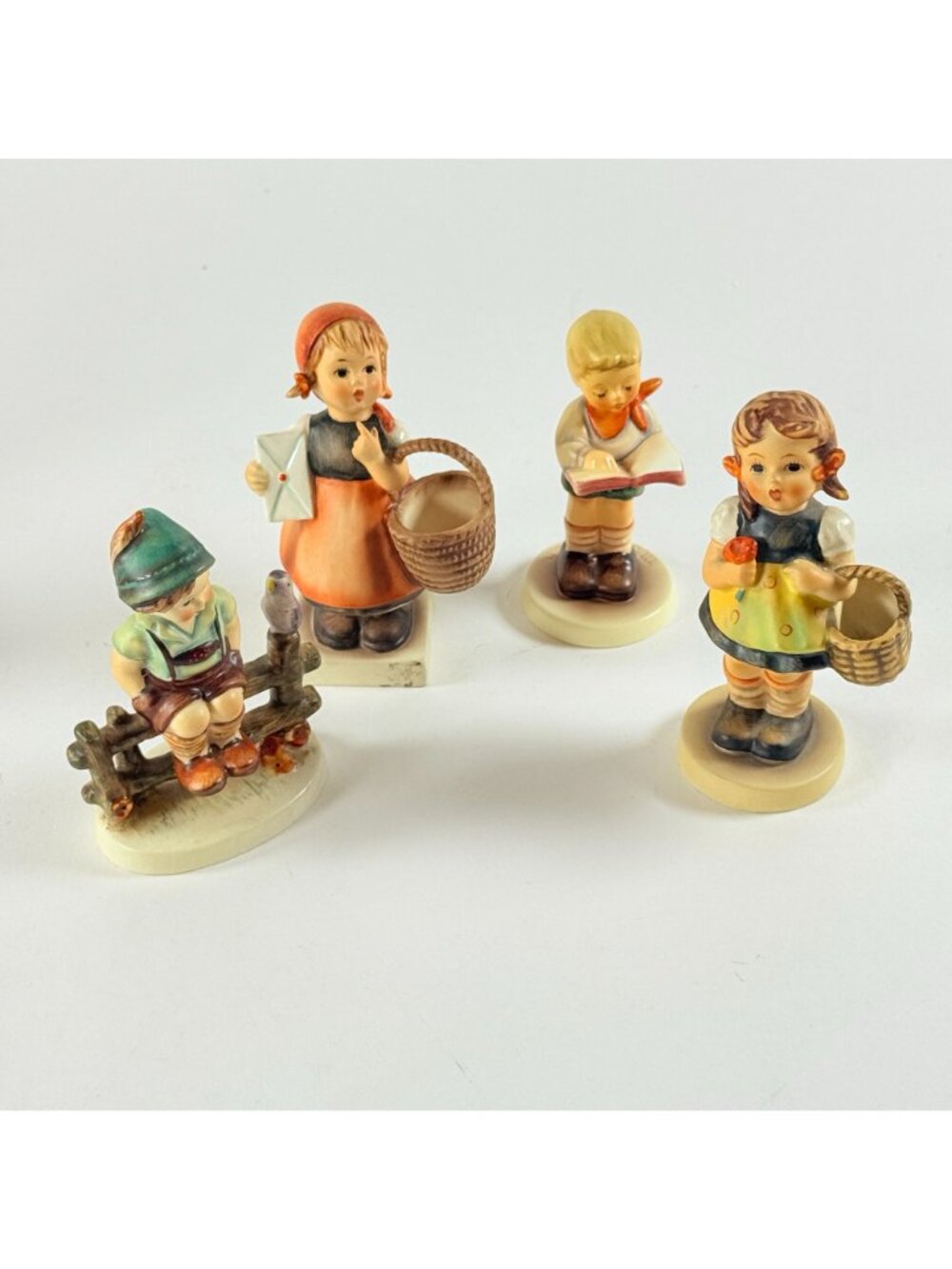 Hummel Goebel Figurines Vintage Collectible Set Of 4 Children Scenes W.Germany